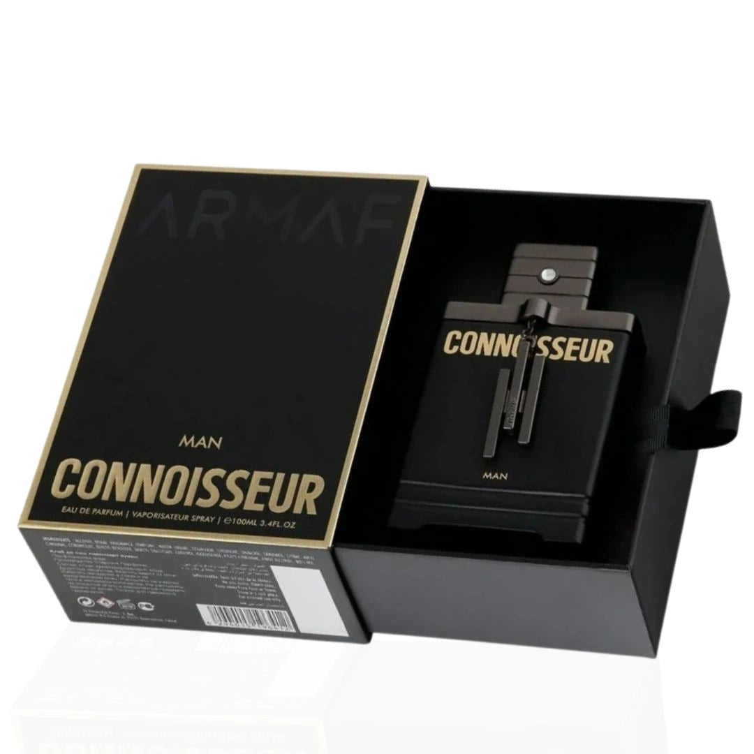 Connoisseur Man Eau de Parfum Spray 100ml (3.4 oz) by Armaf | Crisp Green Apple & Ginger Spark Warmed by Smoky Woods - Intense Oud