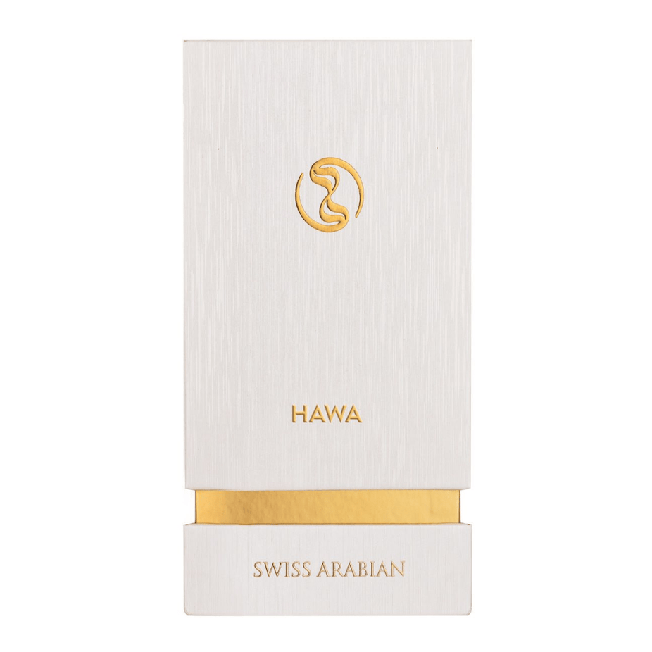 Swiss Arabian Hawa Waaw Series EDP perfume bottle, 50ml, featuring elegant packaging and sleek design for Eau De Parfum.