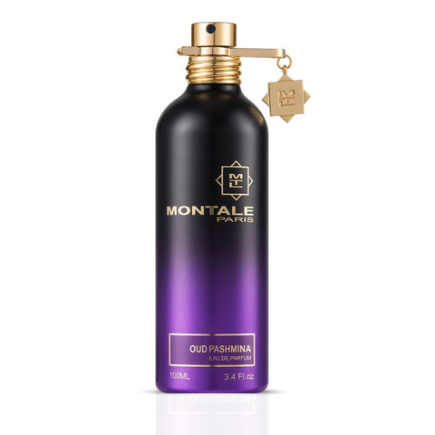 Montale Oud Pashmina Eau de Parfum spray bottle, 100ml, with elegant packaging and a luxurious fragrance design.