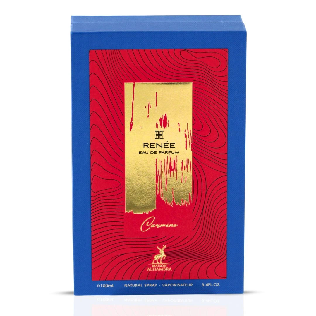 Renee Carmine Eau de Parfum Spray 100ml (3.4 oz) by Maison Alhambra | A Bouquet Dipped in Caramel - Intense Oud
