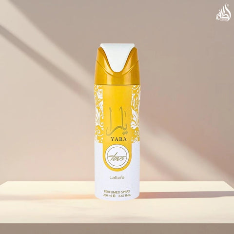Yara Tous Deodorant Spray 200ML (6.7 OZ) by Lattafa | Creamy Coconut, Sweet Vanilla & Tropical Fruits—A Dreamy Escape in Every Spray. - Intense Oud