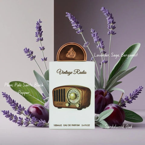 Lattafa Pride Vintage Radio 3-Piece Eau de Parfum Gift Set | A Static of Spice, A Signal of Smoke (Gift Set) - Intense Oud