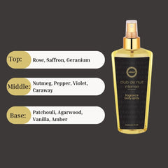 Club De Nuit Intense Women Fragrance Body Mist 250ML (8.4 OZ) By Armaf | Indulge In The Pure Elegance Of This Exotic Body Mist. - Intense Oud