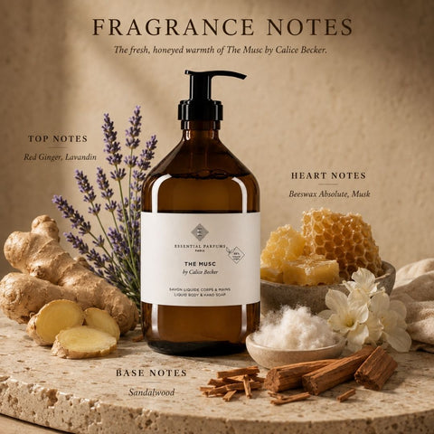 The Musc by Calice Becker Liquid Body & Hand Soap 500ml (16.09 oz) by Essential Parfums