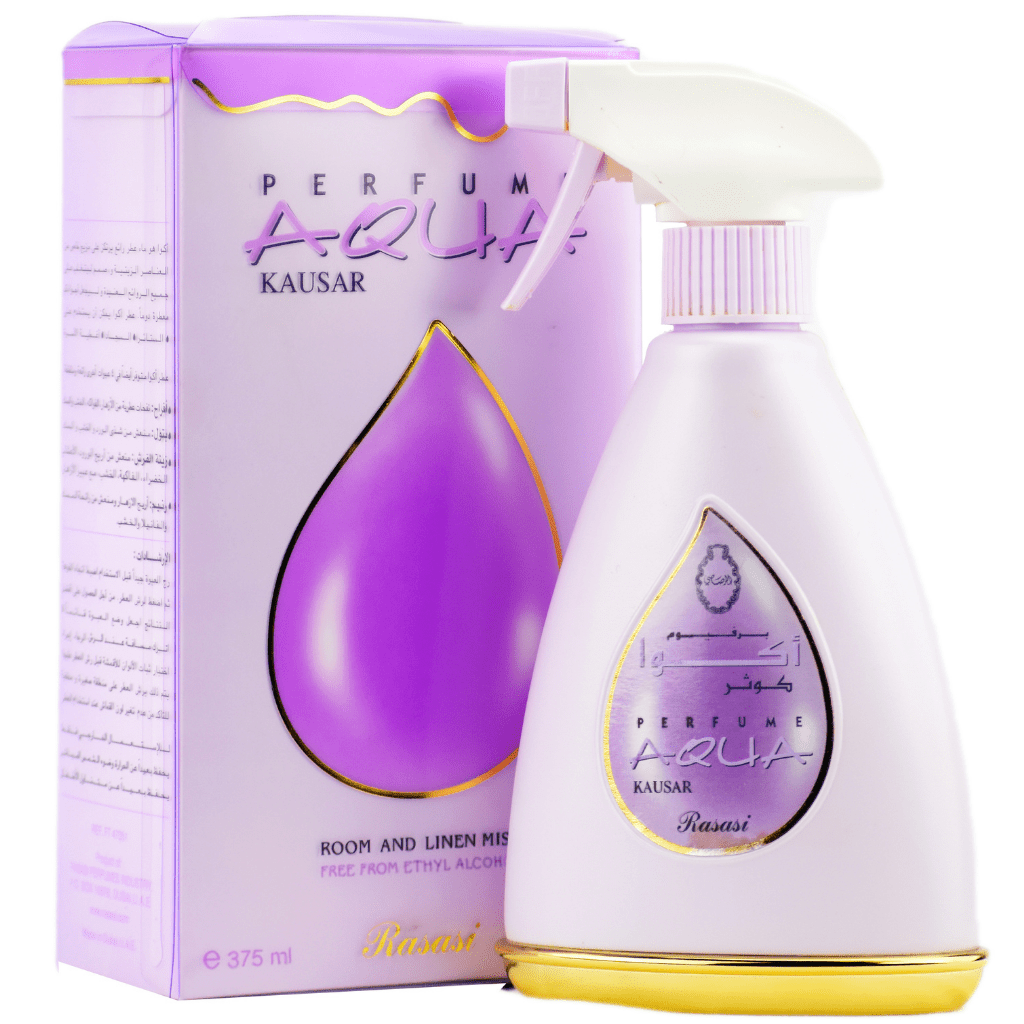 Aqua Kausar Air Freshener-375ml by Rasasi - Intense oud