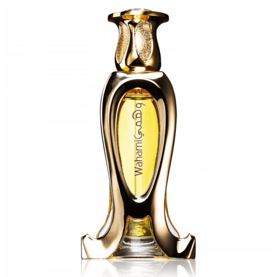 Rahami perfume oil by Rasasi, 20ml CPO concentrated perfume oil in a sleek glass bottle with a black cap.
