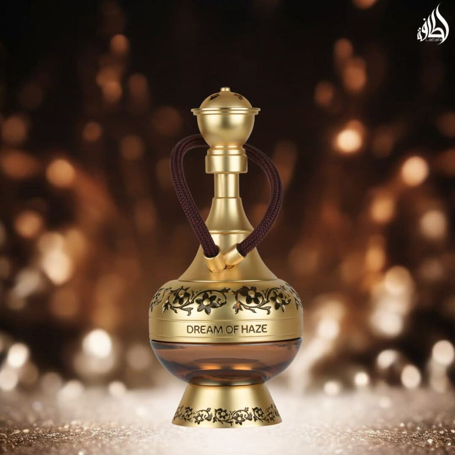 Bundle of Lattafa Naif by Ard Al Zaafaran, Emarati Safeer, and Dream of Haze Eau De Parfum sprays in 100ml bottles.