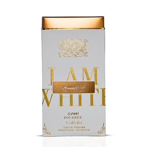 Ana Abiyedh Poudree Eau de Parfum Spray 60ml (2.4 oz) by Lattafa | A Whisper of Powdered Petals & Vanilla Silk - Intense Oud