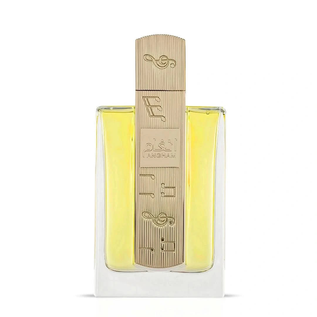 Angham Eau de Parfum Spray 100ml (3.4 oz) by Lattafa (Velvet Pouch) - Intense Oud