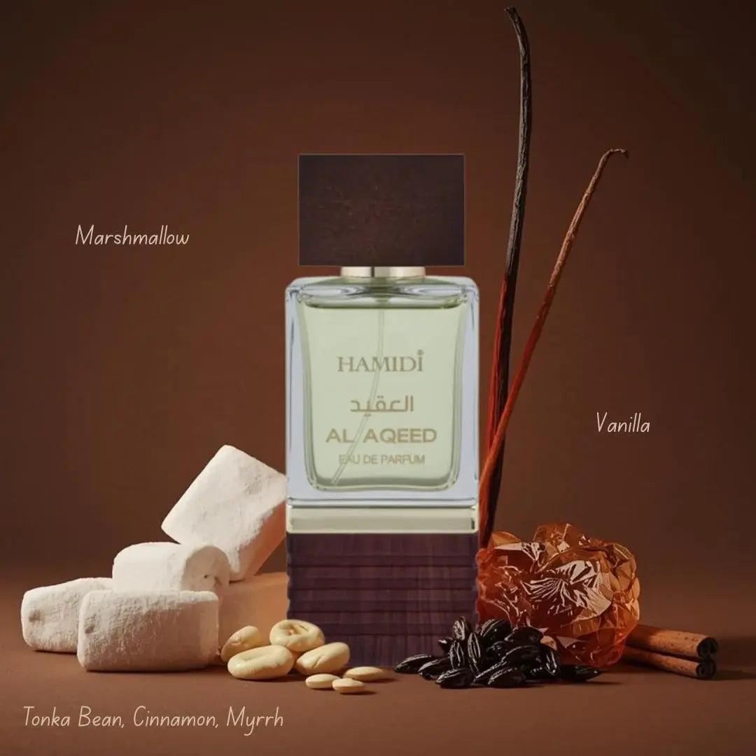 Al Aqeed & Raeed Eau de Parfum Sprays 100ml (3.4 oz) by Hamidi (Bundle) - Intense Oud