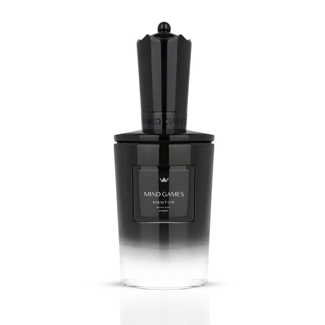 Mentor Extrait de Parfum by Mind Games in a 100ml bottle, showcasing elegant packaging for this luxury EDP extrait de parfum.