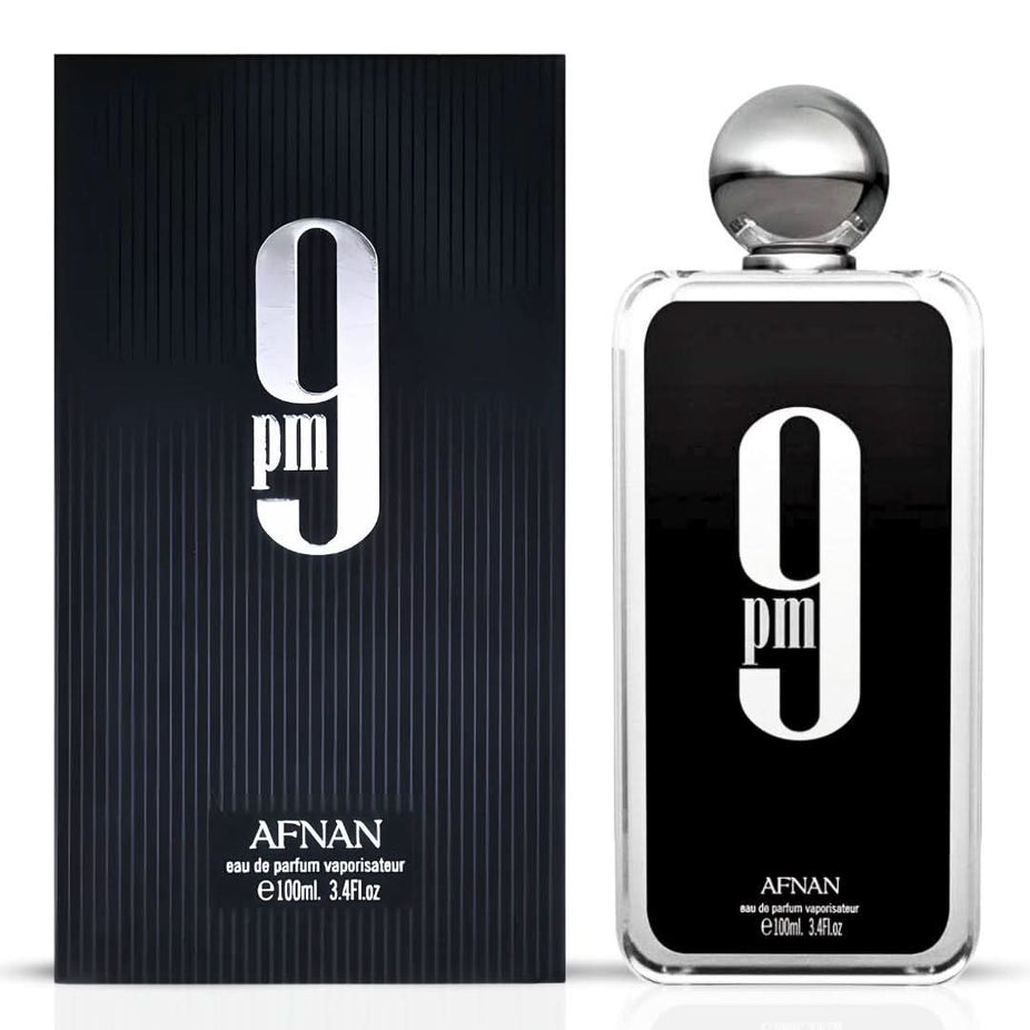 Afnan 9PM Rebel and 9AM Dive Eau de Parfum bundle with two 100ml spray bottles on a neutral background.