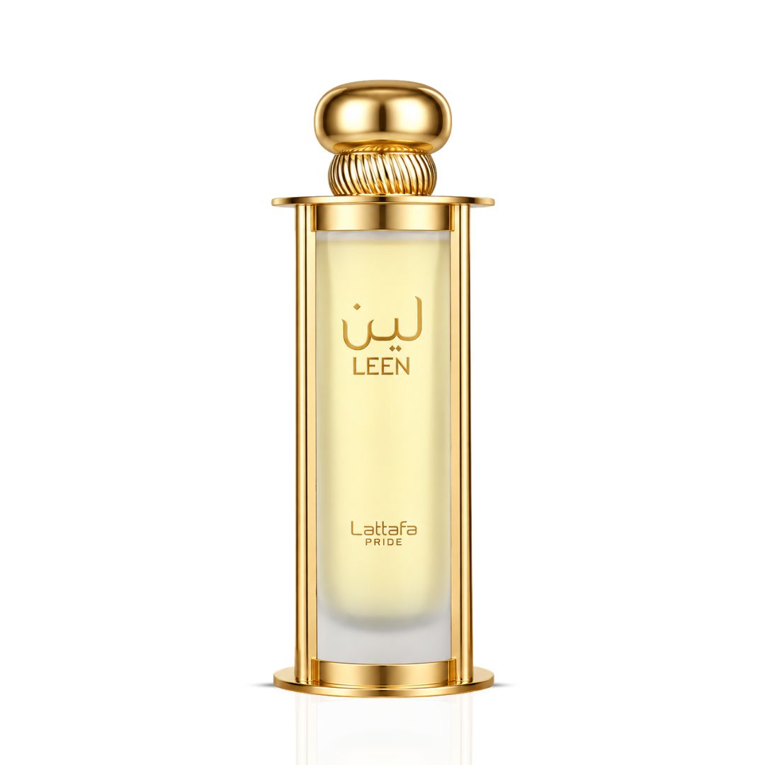 Lattafa Pride Leen EDP Eau De Parfum 100ml bottle with elegant packaging and floral scent design.