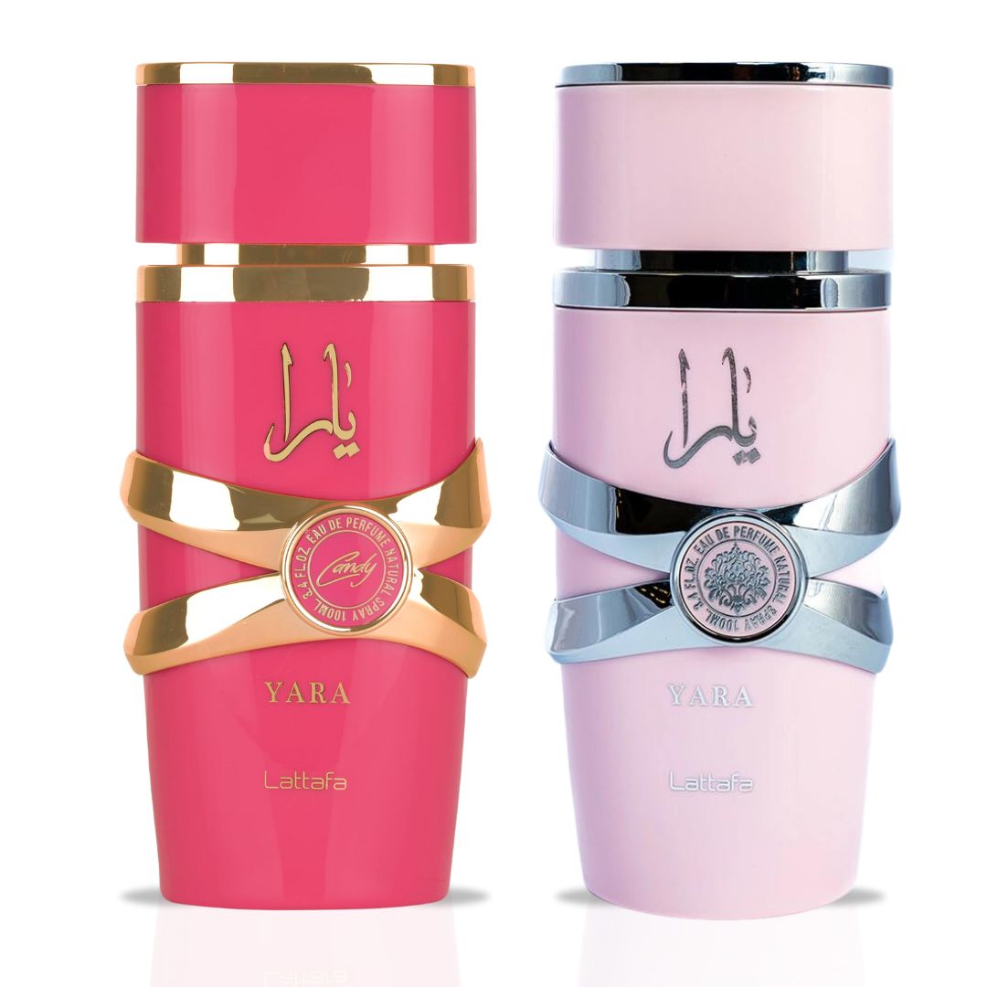 Yara & Yara Candy EDP Sprays 100ML (3.4 OZ) Gift Set By Lattafa | Sweet, Floral, Fruity Fragrances With Warm Vanilla & Sandalwood - A Perfect Gift Set. - Intense Oud