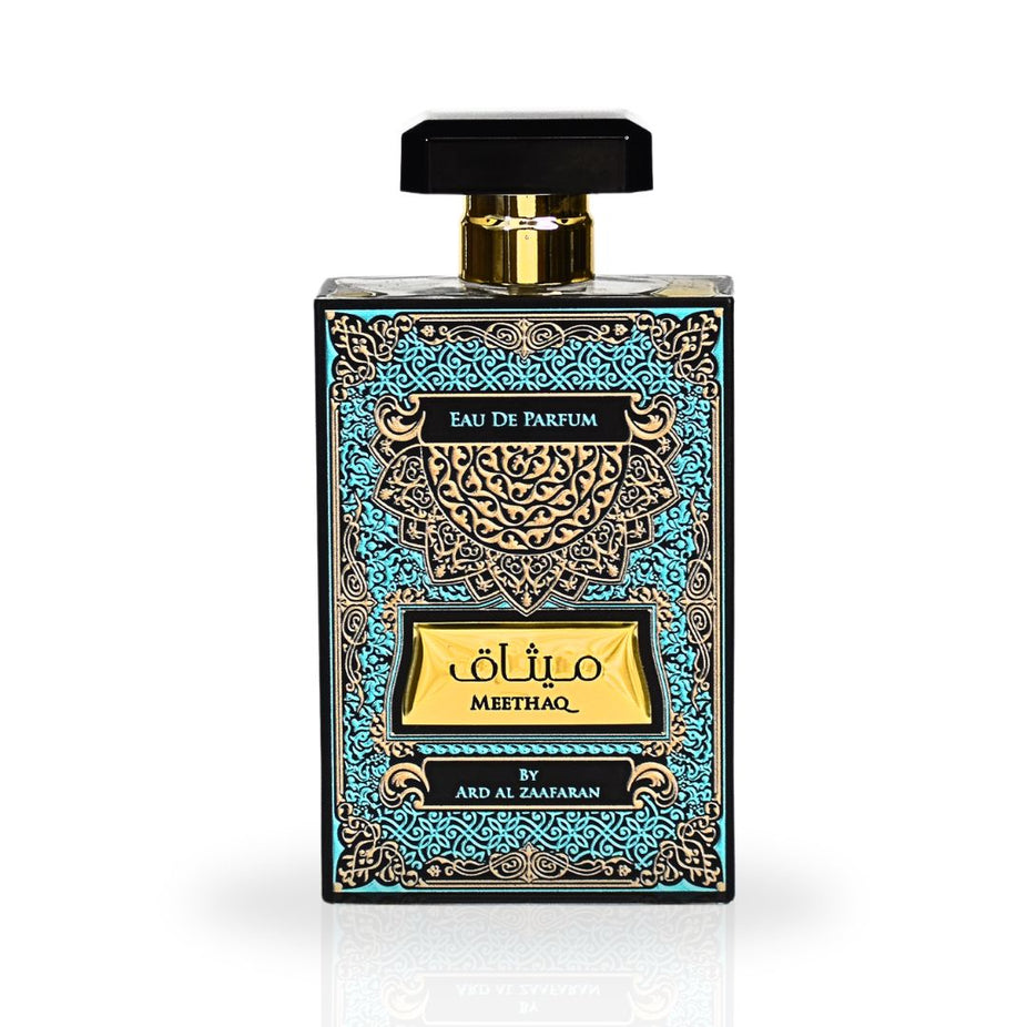 Meethaq EDP Spray 100ML (3.4 OZ) By Ard Al Zaafaran | Long Lasting & Luxurious Blend Of Enchanting Fragrance. - Intense Oud