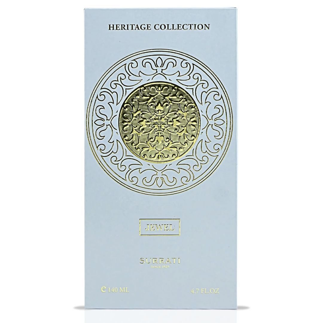 HERITAGE COLLECTION - JEWEL Eau De Parfum Spray 140ML (4.7 OZ) By Surrati | A Floral Scent With Citrusy Freshness & A Creamy Finish. - Intense Oud