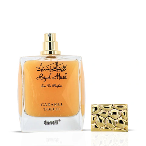 Royal Musk Caramel Toffee EDP 100ML (3.4 OZ) By SURRATI, Exotic Fragrances For Men & Women. - Intense Oud