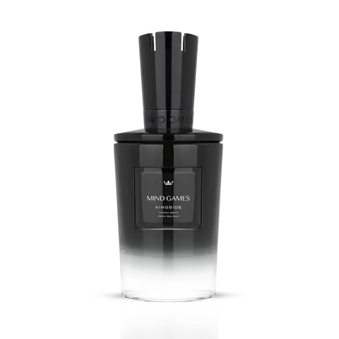 Kingside Extrait de Parfum by Mind Games, 100ml EDP bottle with sleek design and elegant branding.
