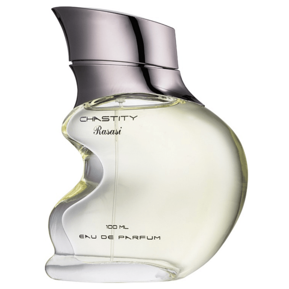 Eau De Parfum for men by Rasasi, Chastity EDP 100ml bottle with sleek design and elegant packaging.