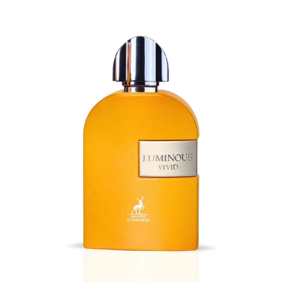 Maison Alhambra Luminous Vivid Eau de Parfum spray 100ml with elegant bottle and vibrant packaging.