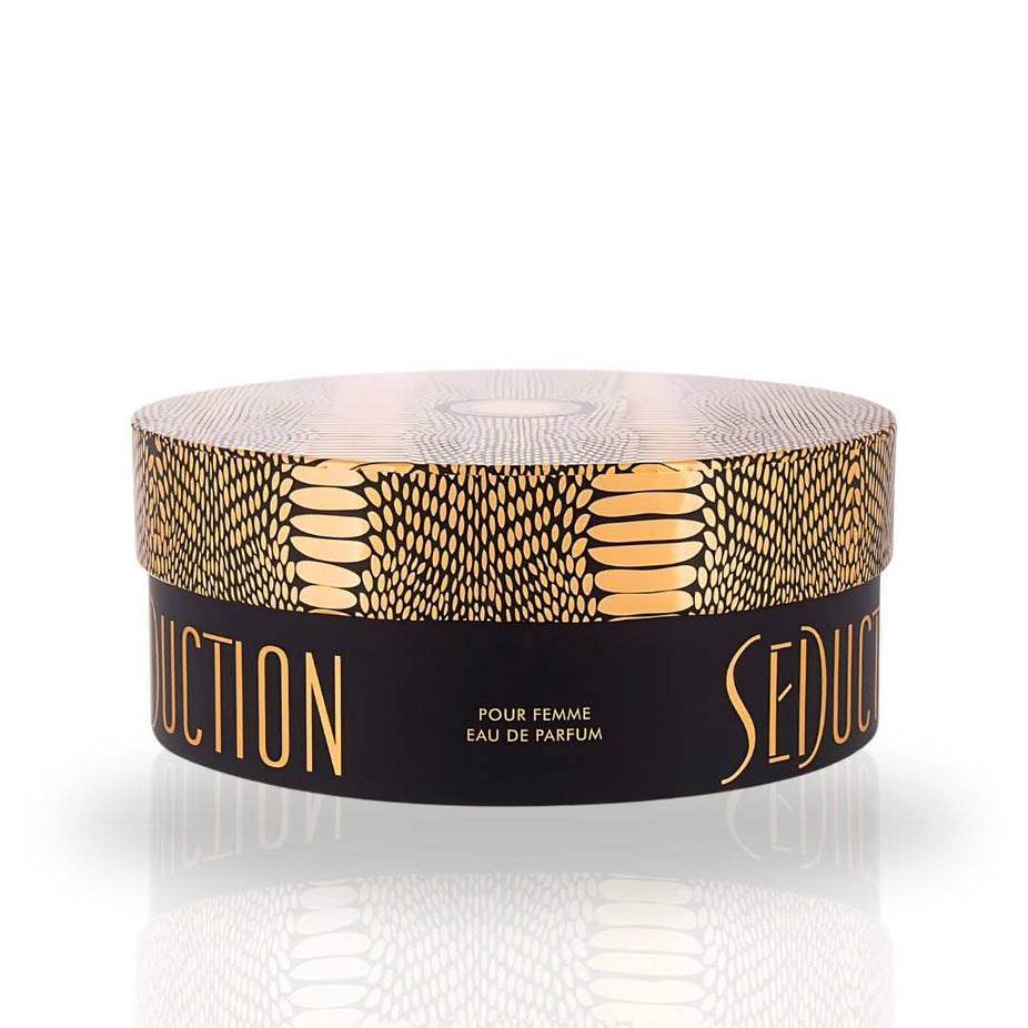 Armaf Seduction Pour Femme EDP spray 100ML with floral design, showcasing the luxurious perfume bottle.