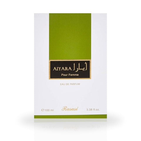 Aiyara Pour Femme EDP Spray 100ML (3.38 OZ) by Rasasi | Long Lasting, Refreshing, Floral, Luxurious Feminine Scent. - Intense Oud
