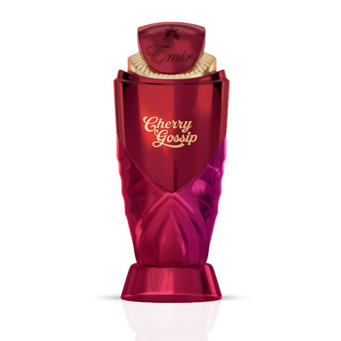 Cherry Gossip Eau de Parfum spray by Paris Corner, 100ml bottle with elegant packaging and cherry scent details visible.