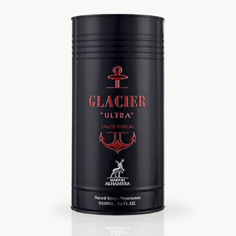 Glacier Ultra Eau De Parfum Spray 100ML (3.4 OZ) by Maison Alhambra | Express Individuality With This Timeless Scent. - Intense Oud