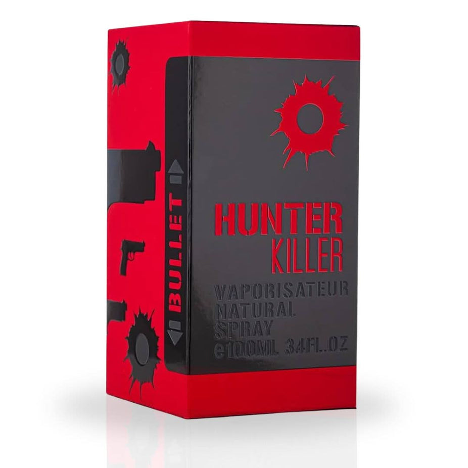 Armaf Hunter Killer For Men EDP Eau De Parfum 100ML spray bottle, sleek design, perfect for a captivating masculine fragrance.