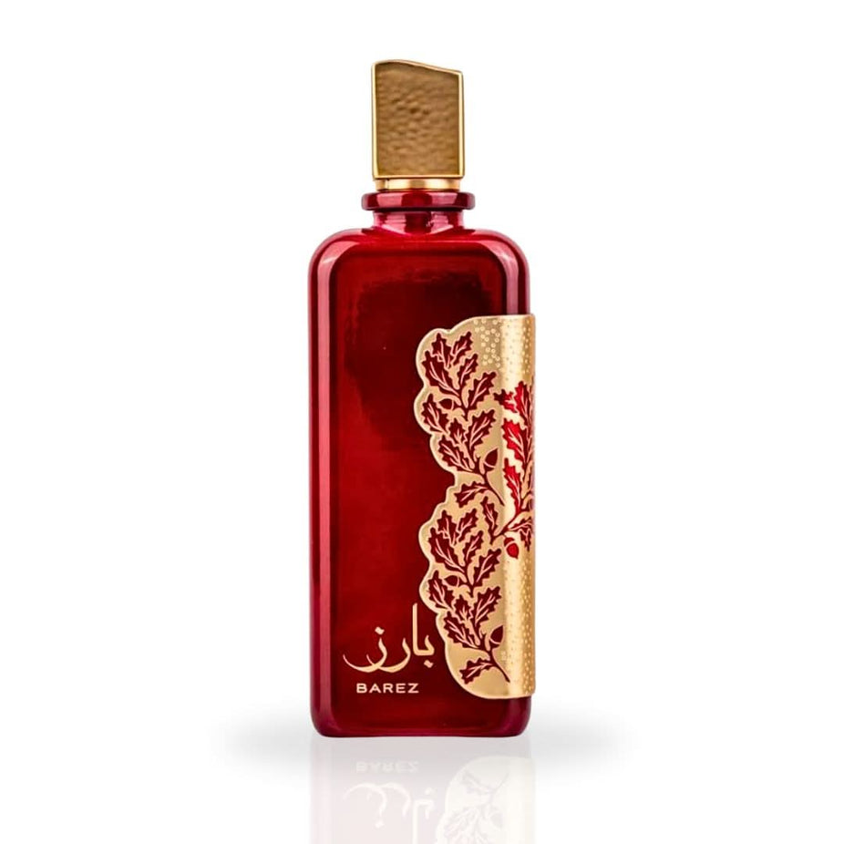 Ard Al Zaafaran Barez EDP Eau De Parfum 100ML spray bottle with luxurious, citrusy scent and sleek design.