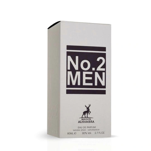 No.2 Eau de Parfum Spray 80ml (2.7 oz) by Maison Alhambra | Sophisticated Masculine, Fresh Spicy & Irresistibly Woody - Intense Oud