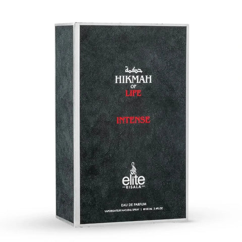 Elite Risala Hikmah Of Life Intense Eau de Parfum spray 100ml bottle with elegant packaging and floral and woody scent details