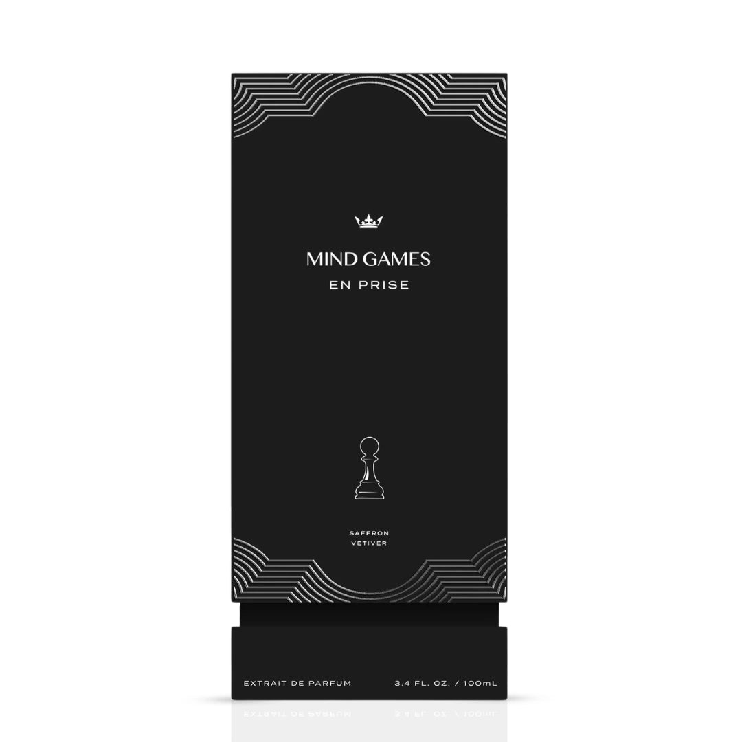 Mind Games En Prise Extrait de Parfum 100ml bottle, elegant glass container for this luxurious EDP extrait de parfum.