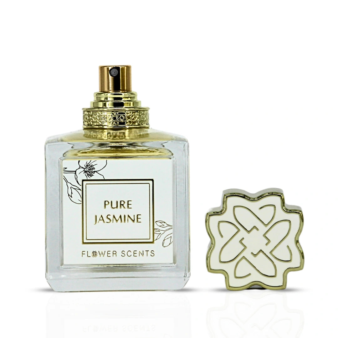 Pure Jasmine Eau de Parfum Spray 65ml (2.2 oz) by Flower Scents | Dew-Kissed Jasmine, Zested With Lemon, Softened by Musk - Intense Oud