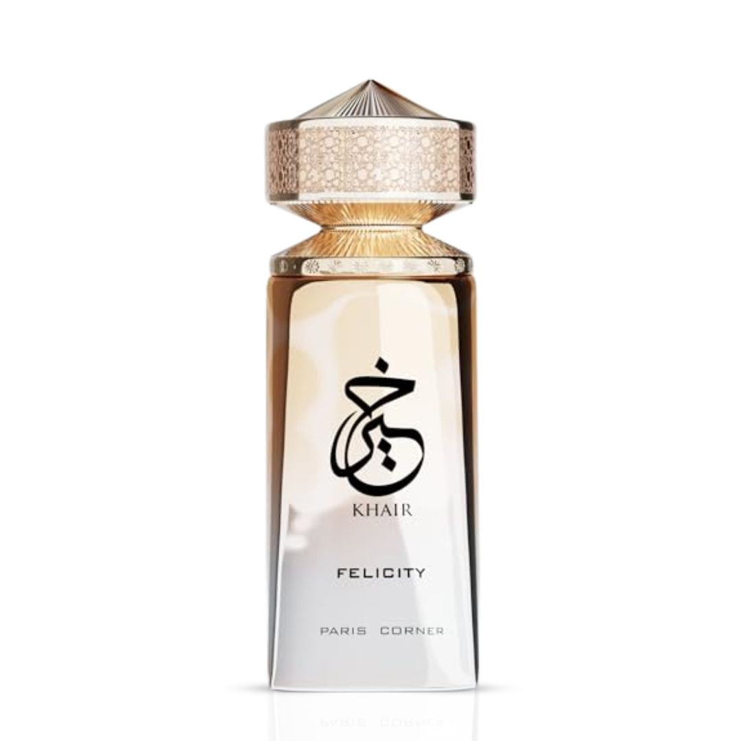 Khair Felicity Eau de Parfum Spray 100ml (3.4 oz) by Paris Corner  (Velvet Pouch)