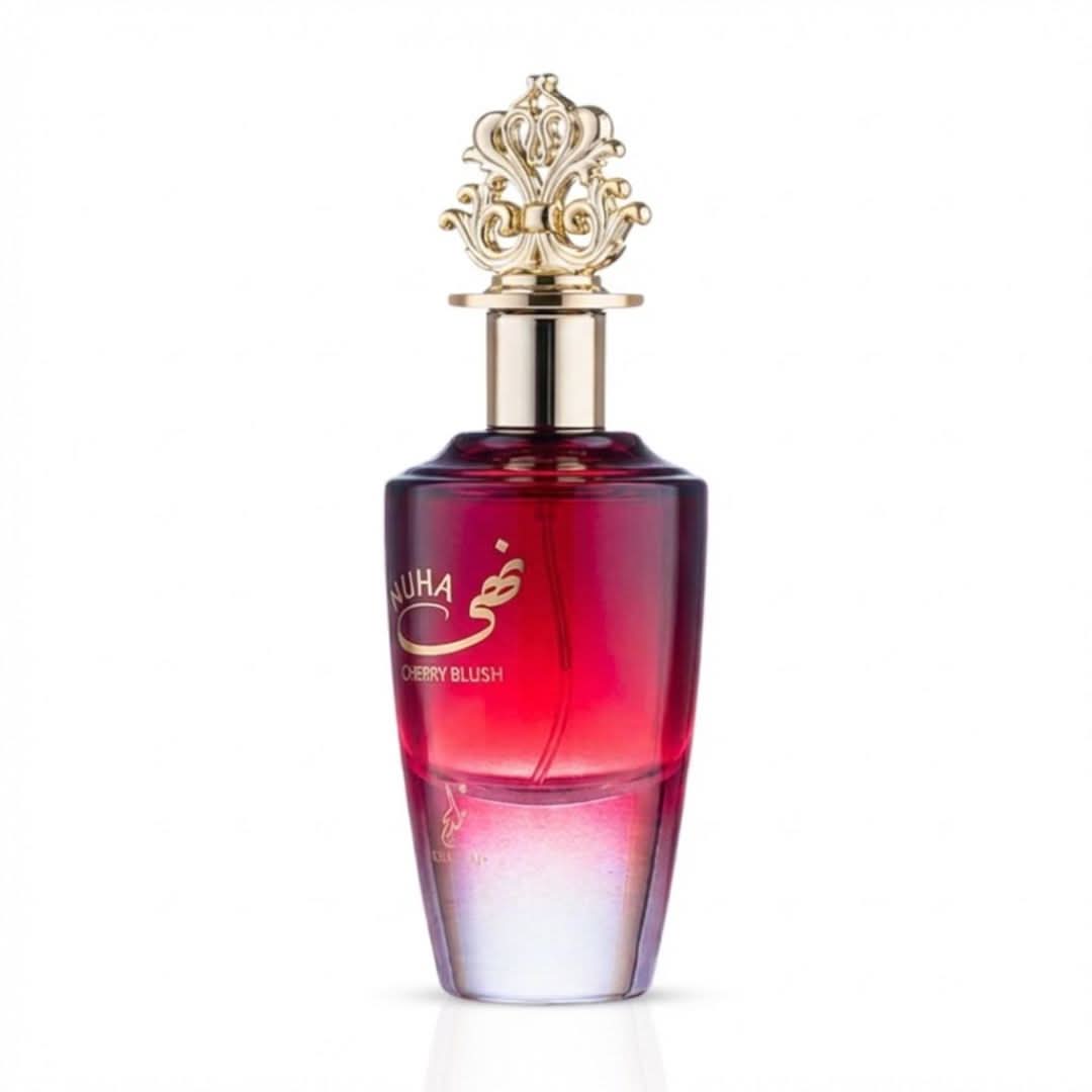 AUCTION Nuha Cherry Blush Eau de Parfum Spray 85ml (2.9 oz) by Khadlaj (Velvet Pouch)