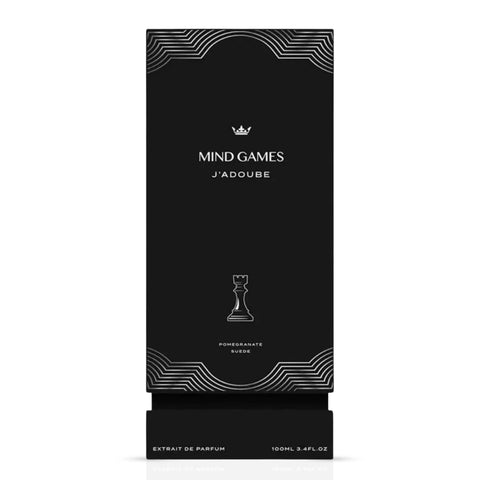 J’adoube Extrait de Parfum 100ml by Mind Games, elegant EDP bottle with a sleek design and minimalist label.