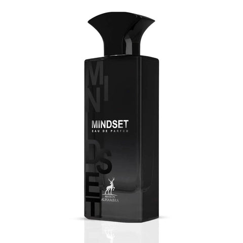 Maison Alhambra Mindset Eau de Parfum spray 100ml bottle with elegant design, showcasing the luxurious fragrance.