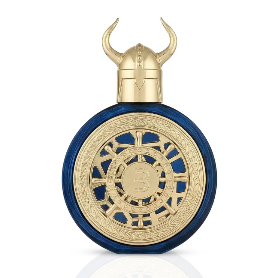 Bharara Viking Beirut Eau de Parfum spray bottle, 100ml, featuring a sleek design and Bharara branding.