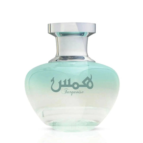 Hams Turquoise Eau de Parfum spray by Oud Elite, 100ml bottle with turquoise accents and elegant packaging.