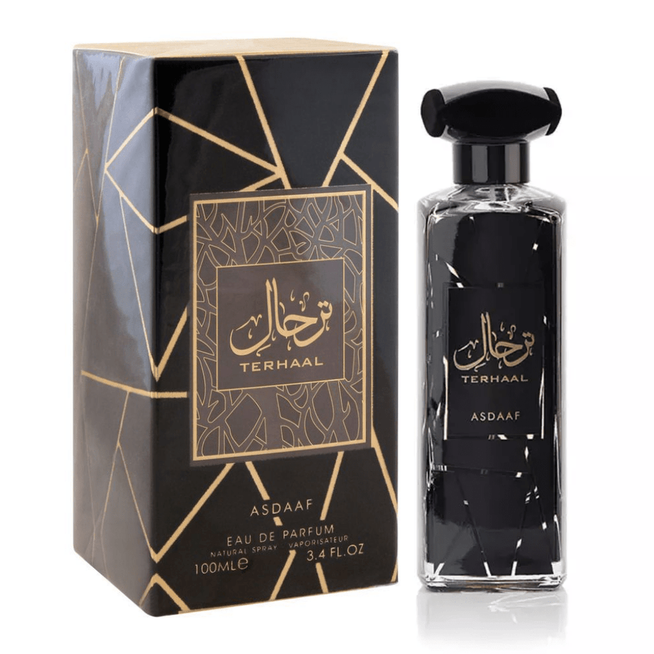 Asdaaf Terhaal Asdaaf Eau De Parfum 100ML bottle with elegant packaging and clear branding, showcasing the fragrance container.