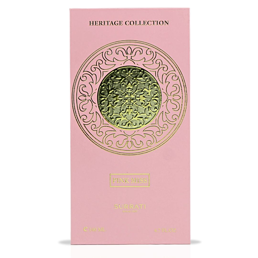 HERITAGE COLLECTION - PINK MISS Eau De Parfum Spray 140ML (4.7 OZ) By Surrati | A Playful Fruity-Floral Scent With An Elegant Finish. - Intense Oud