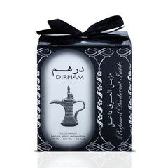 Dirham Eau De Parfum Spray 100ML (3.4 OZ) With Deodorant 50ML By Ard Al Zaafaran | Long Lasting Unisex Scent, Exquisite Aroma. - Intense Oud