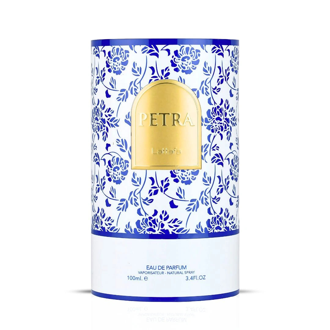 Petra Eau de Parfum Spray 100ml (3.4 Oz) by Lattafa | Tropical, Floral, Fruity & Sweet - Intense Oud