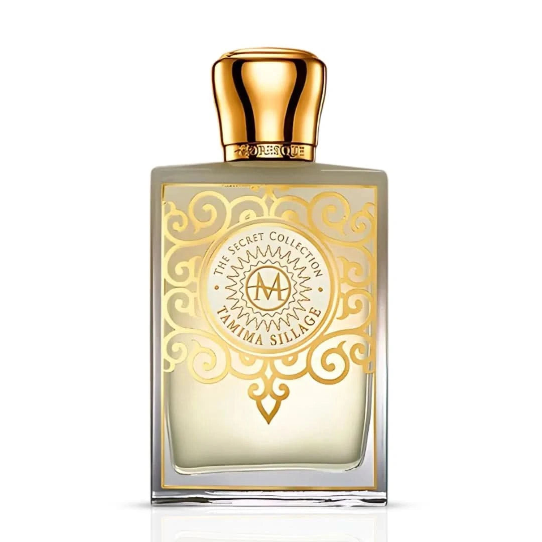 Moresque Tamima Sillage Eau de Parfum spray bottle, 75ml, with elegant packaging and floral fragrance design.