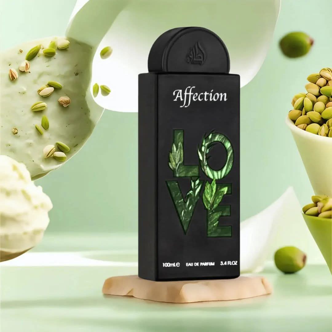 Lattafa Teriaq & Affection Eau de Parfum bundle with three 100ml spray bottles, showcasing elegant perfume packaging.
