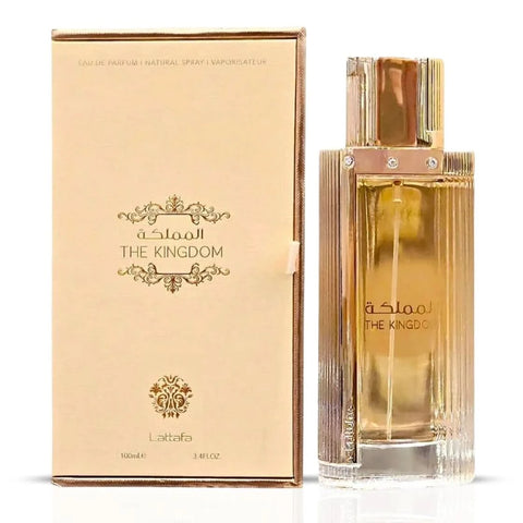 Lattafa Habik Women and Kingdom Women, Ard Al Zaafaran Love in Paris perfume spray bundle, 100ml each, elegant bottle design