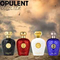 Opulent Oud, Opulent Musk, Opulent Red & Blue Oud EDP Sprays 100ML (3.4 OZ) By Lattafa | A Set Of Four Distinct Perfumes. (OPULENT COLLECTION) - Intense Oud