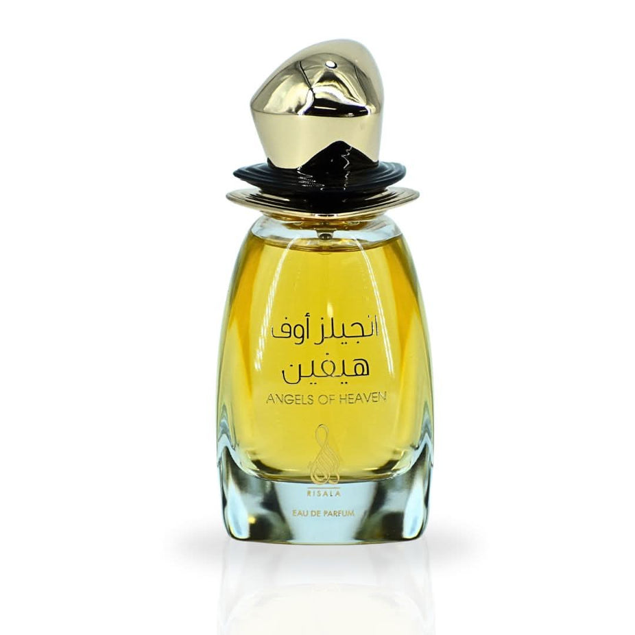 RISALA Angels Of Heaven EDP spray 100ML with elegant bottle, showcasing a luxurious floral and spicy fragrance blend.