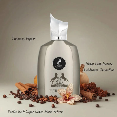 Maison Alhambra Hercules & Galatea Eau de Parfum Spray bundle, featuring two 100ml bottles with elegant packaging.